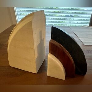 Stone Bookend for Shelves (Set  of 2)